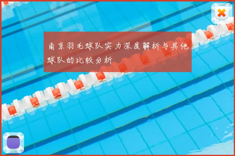 南京羽毛球队实力深度解析与其他球队的比较分析