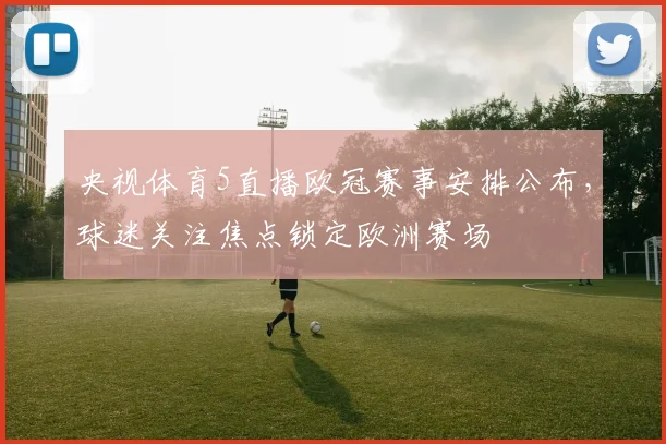 央视体育5直播欧冠赛事安排公布,球迷关注焦点锁定欧洲赛场