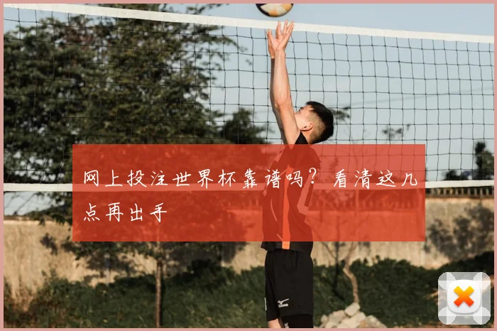 网上投注世界杯靠谱吗?看清这几点再出手